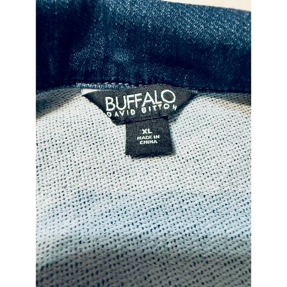 Buffalo David Bitton Dark Wash Denim Jacket – Men’s XL – Stretch Jean Jacket - Picture 4 of 7